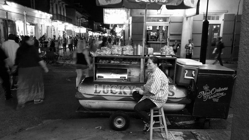 Lucky Dog Vendor, French Quarter, New Orleans