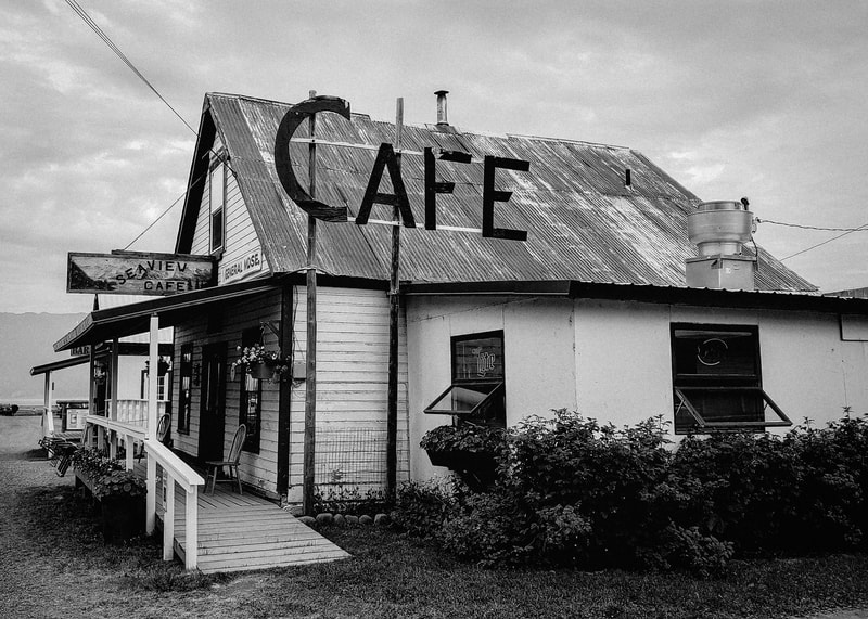 Cafe in Hope, Alaska